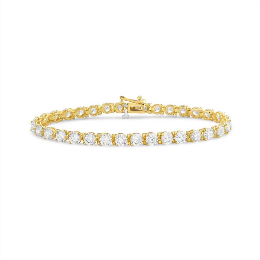 NEW DIANA M JEWELS women's round lab-grown diamond jewelry bracelet (2.00 ct) -